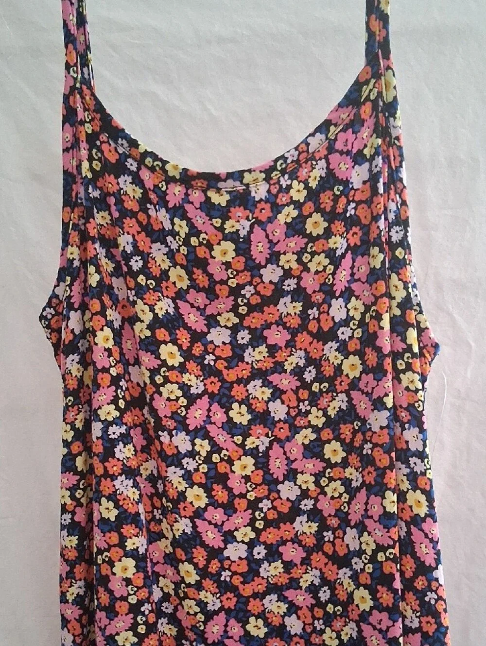 Old Navy Beautul Floral Maxi Slip Skirt in Black, Pink and Yellow XL(14-16)